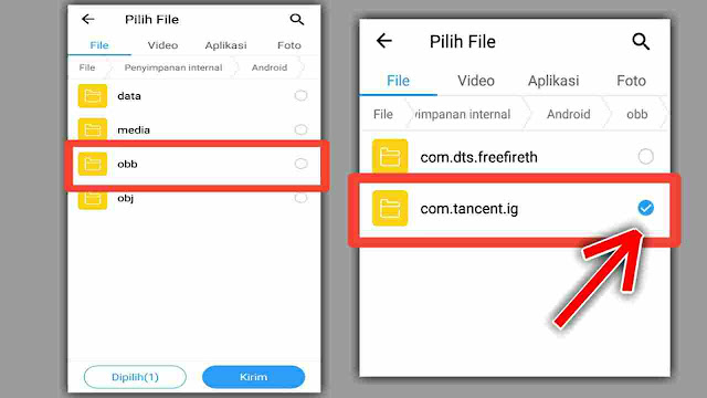 Cara Mengirim PUBG Mobile Lewat SHAREit