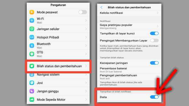Cara Menampilkan Penggunaan Data di Bilah Notifikasi HP Vivo Cara Menampilkan Penggunaan Data di Bilah Notifikasi HP Vivo