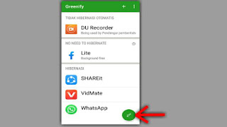 cara menggunakan greenify