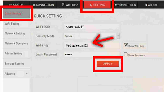 Cara Mengganti Password MiFi Andromax 