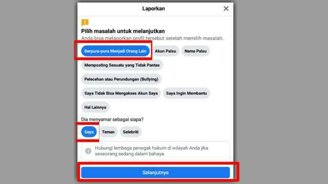 Cara Report Akun Facebook