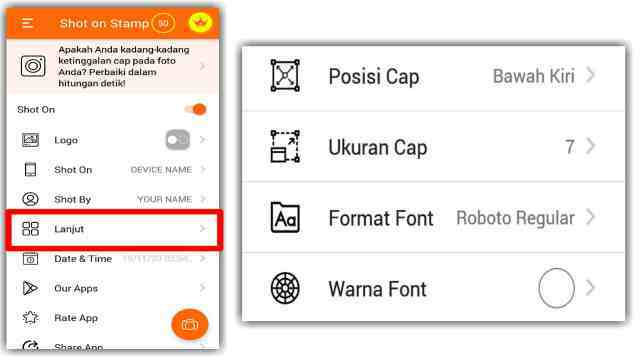 Cara menampilkan shot on kamera di hp Cara menampilkan shot on kamera di hp