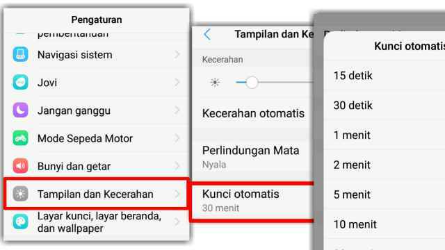 Cara Mengatur Waktu Layar Mati Otomatis di HP VIVO