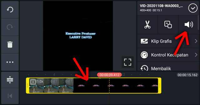 perbesar suara video