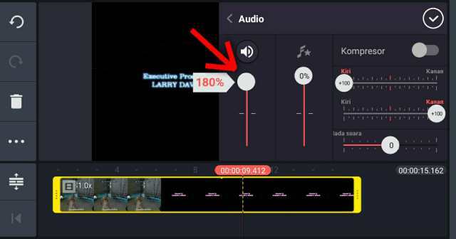 memperbesar suara video yang kecil