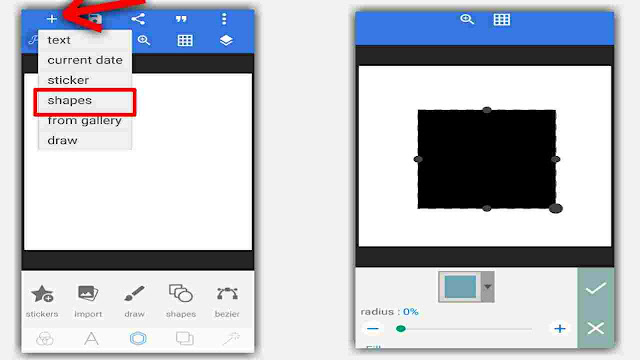 cara membuat sudut gambar bulat melengkung rounded corners di pixellab