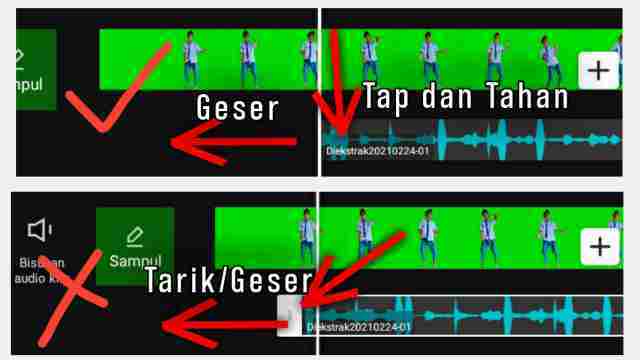 Cara Menggeser Lagu (Audio) di Aplikasi CapCut