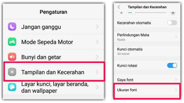 Cara Mengatur Ukuran Font di HP vivo