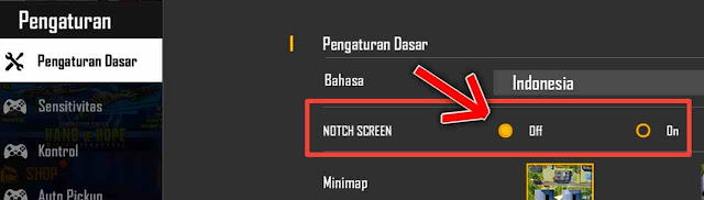 Cara Membuat Tampilan Free Fire (FF) Full Screen