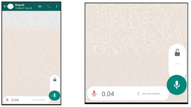 cara mendengarkan vn wa sebelum dikirim