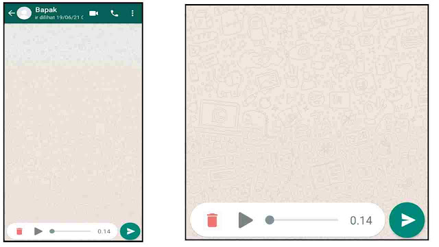 cara mendengarkan vn wa sebelum dikirim