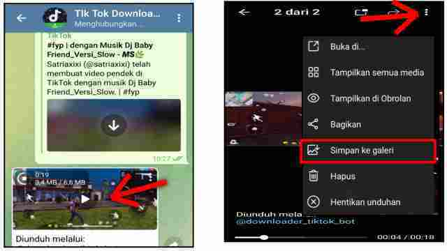 Cara Menyimpan Video & Gambar di Telegram ke Galeri 