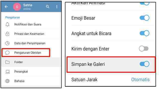 Cara Menyimpan Video & Gambar di Telegram ke Galeri 