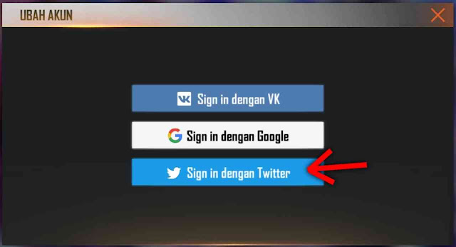 cara membuat akun ff dengan Twitter