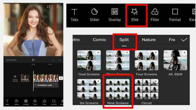 Cara Membuat Transisi Mirror Berjalan di CapCut