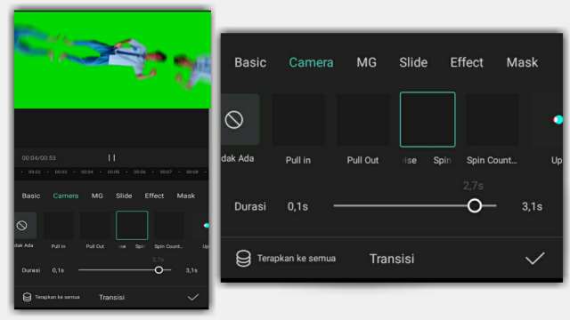 Cara Menambahkan Transisi di CapCut