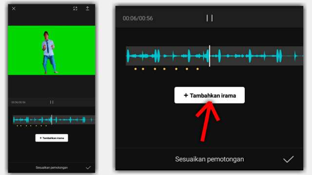 cara menandai beat capcut
