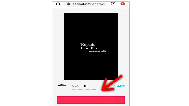 link template Kepada Tuan Putri