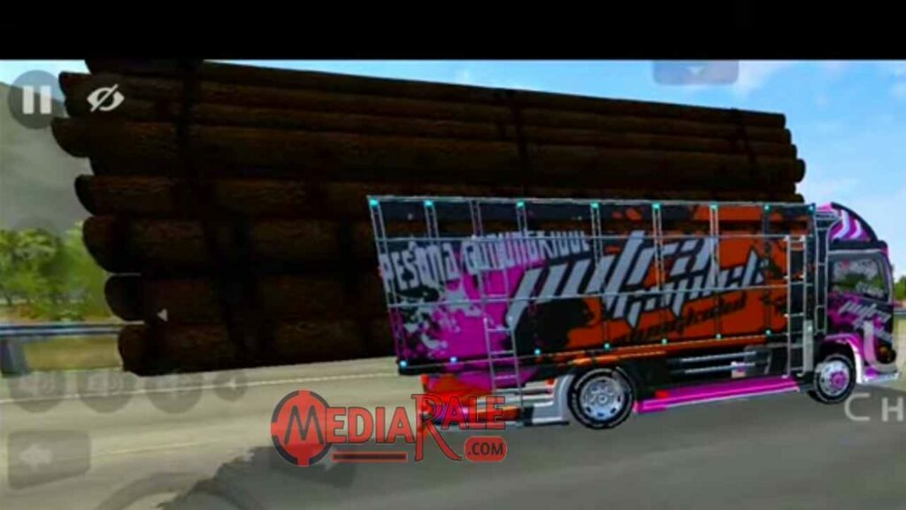 Mod BUSSID Truck Canter Muatan Berat