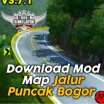 Mod Map BUSSID Jalur Puncak Bogor