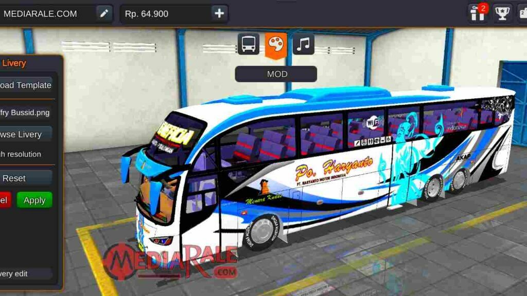 mod bussid bus po haryanto