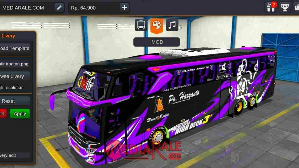 mod bussid bus po haryanto
