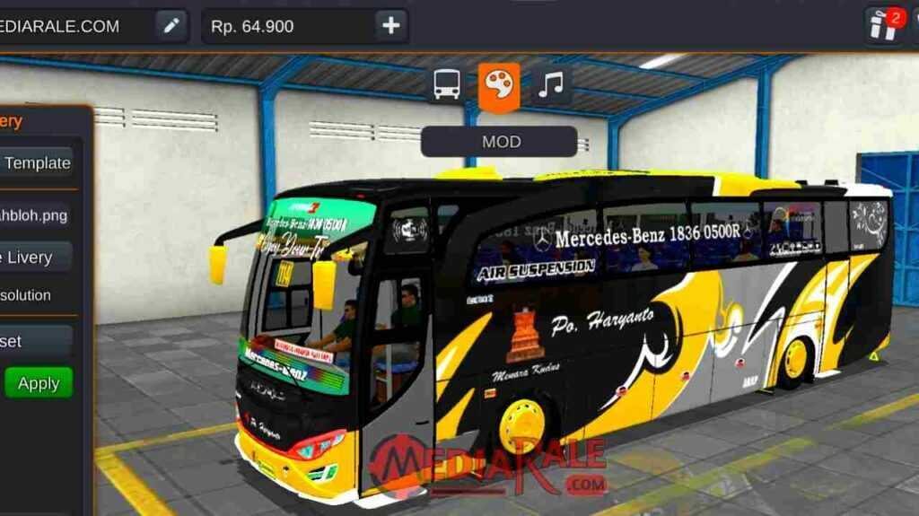 mod bussid bus po haryanto