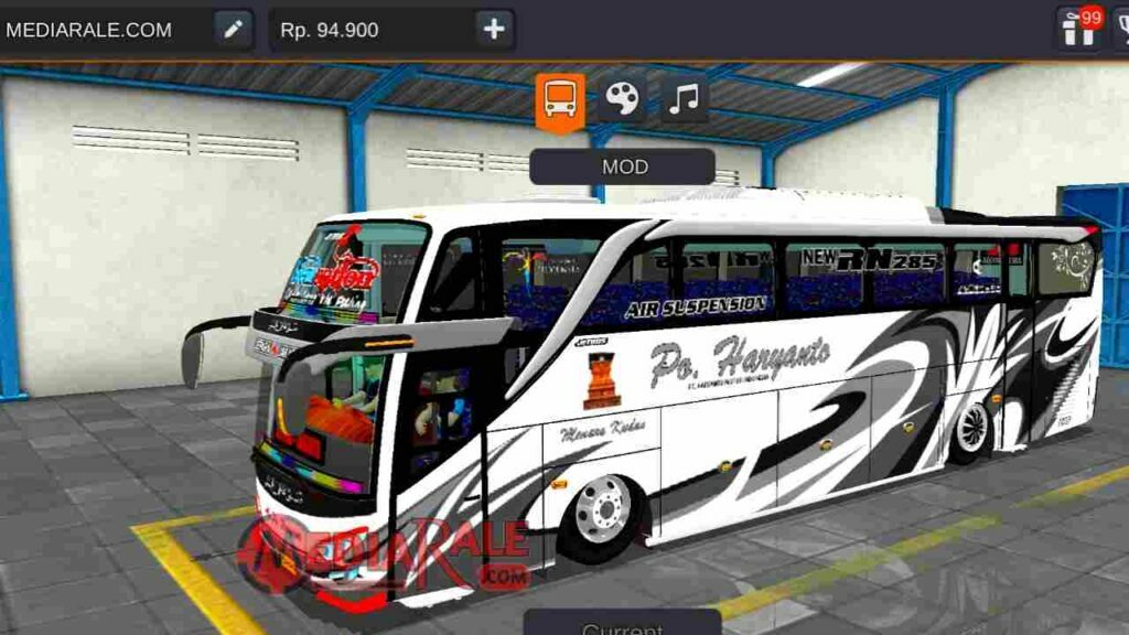 mod bussid bus po haryanto