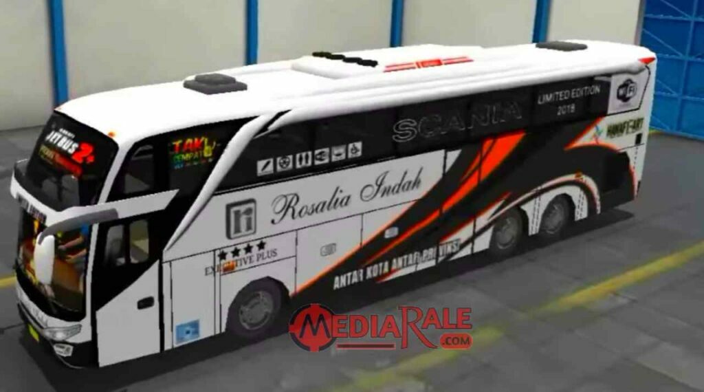 Livery BUSSID SHD Rosalia Indah Hitam