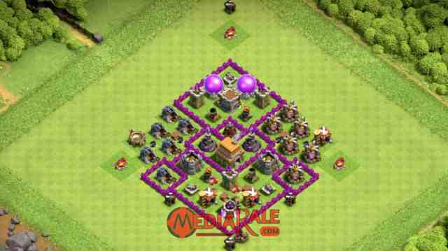 Base COC TH 6 Base COC TH 6, formasi coc th 6, tata letak coc th 6