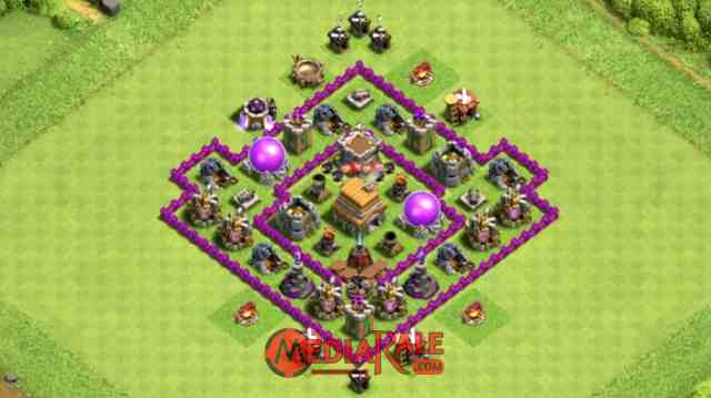 Base COC TH 6 Base COC TH 6, formasi coc th 6, tata letak coc th 6