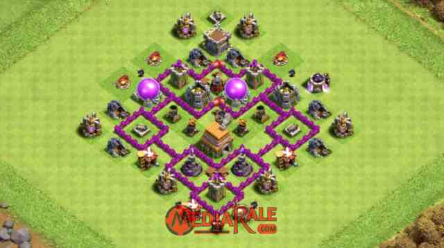 Base COC TH 6 Base COC TH 6, formasi coc th 6, tata letak coc th 6