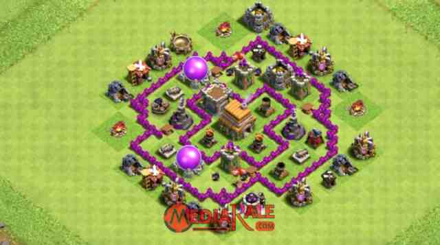 Base COC TH 6 Base COC TH 6, formasi coc th 6, tata letak coc th 6