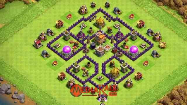 Base COC TH 7, formasi coc th 7, tata letak coc th 7