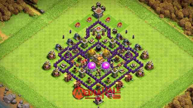 Base COC TH 7 Base COC TH 7, formasi coc th 7, tata letak coc th 7