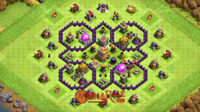 Base COC TH 7 Base COC TH 7, formasi coc th 7, tata letak coc th 7