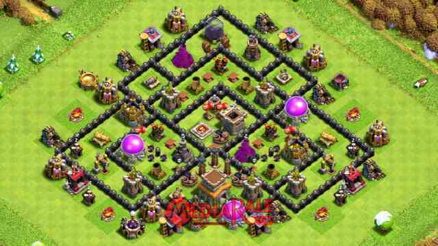 Base COC TH 8 Base COC TH 8, formasi coc th 8, tata letak coc th 8