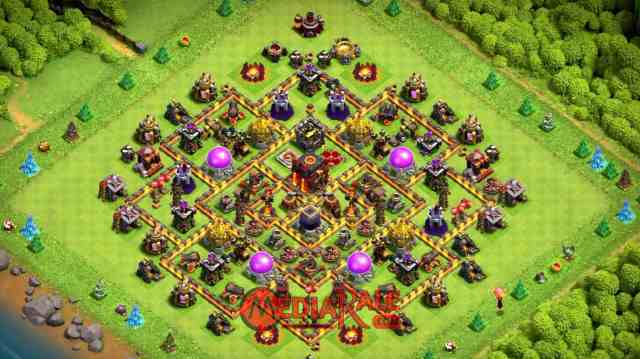 Base COC TH 10 Base COC TH 10, formasi coc th 10, tata letak coc th 10
