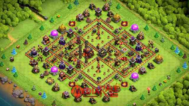 Base COC TH 10 Base COC TH 10, formasi coc th 10, tata letak coc th 10