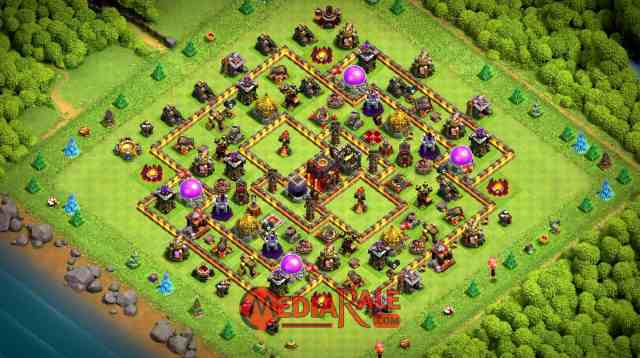 Base COC TH 10 Base COC TH 10, formasi coc th 10, tata letak coc th 10