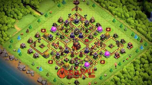 Base COC TH 10 Base COC TH 10, formasi coc th 10, tata letak coc th 10