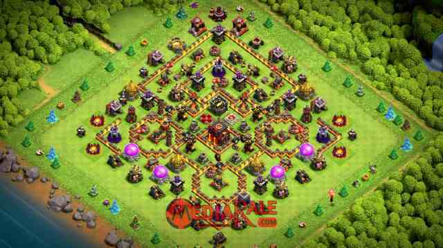 Base COC TH 10 Base COC TH 10, formasi coc th 10, tata letak coc th 10