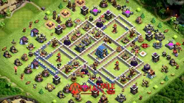 Base coc th 12 Base COC TH 12, formasi coc th 12, tata letak coc th 12