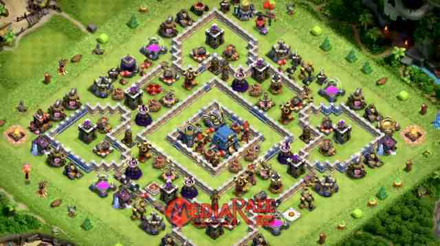 Base coc th 12 Base COC TH 12, formasi coc th 12, tata letak coc th 12