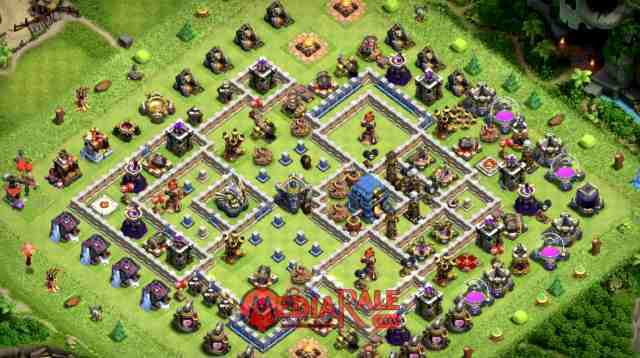 Base coc th 12 Base COC TH 12, formasi coc th 12, tata letak coc th 12
