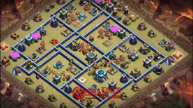 Base coc th 12 Base COC TH 13, formasi coc th 13, tata letak coc th 13