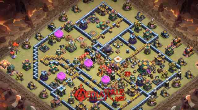 Base COC TH 14 Base COC TH 14, formasi coc th 14, tata letak coc th 14