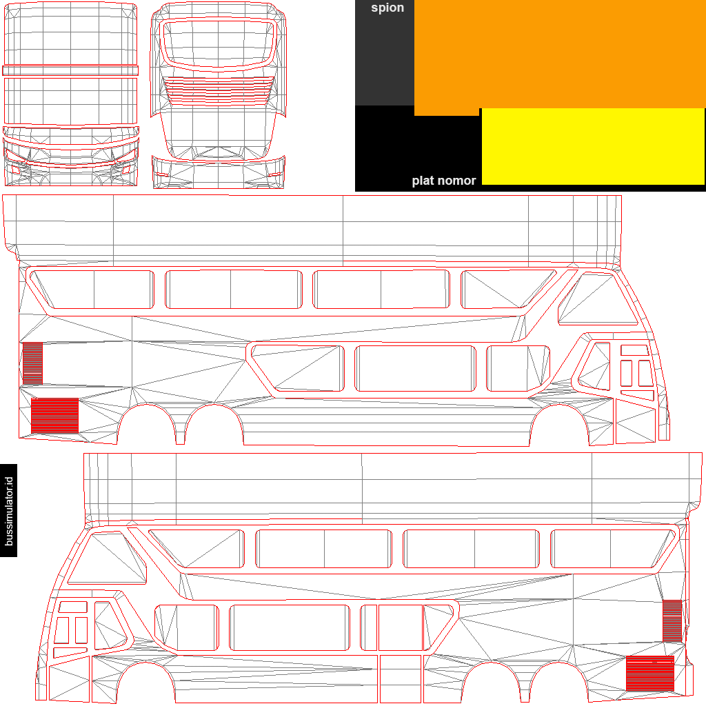 Template Livery BUSSID SDD