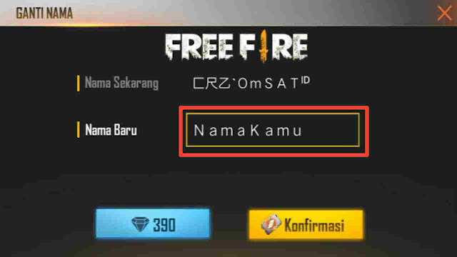Nama ff pakai spasi Simbol FF Keren