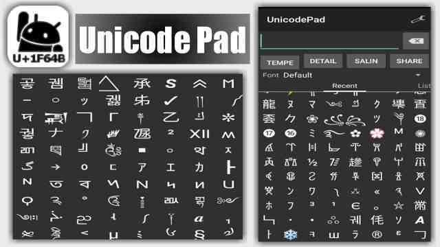 Unicode pad Simbol FF Keren